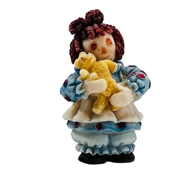 Raggedy Ann & Andy 1994 Popular Imports Miniature Resin Vtg Tea Set USA - Picture 7 of 16
